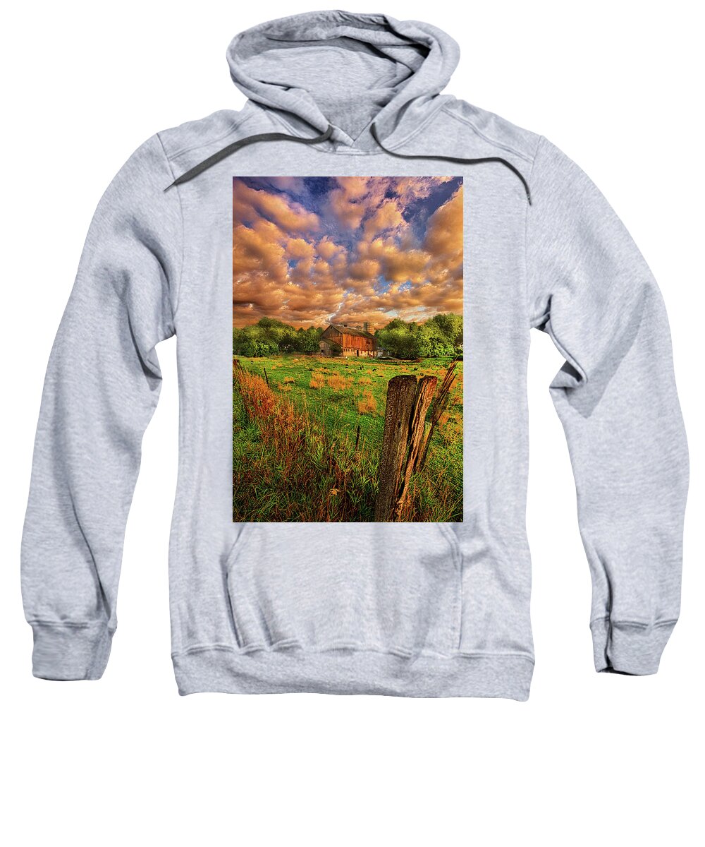 Summer Sweatshirt featuring the photograph When There's No One Around by Phil Koch