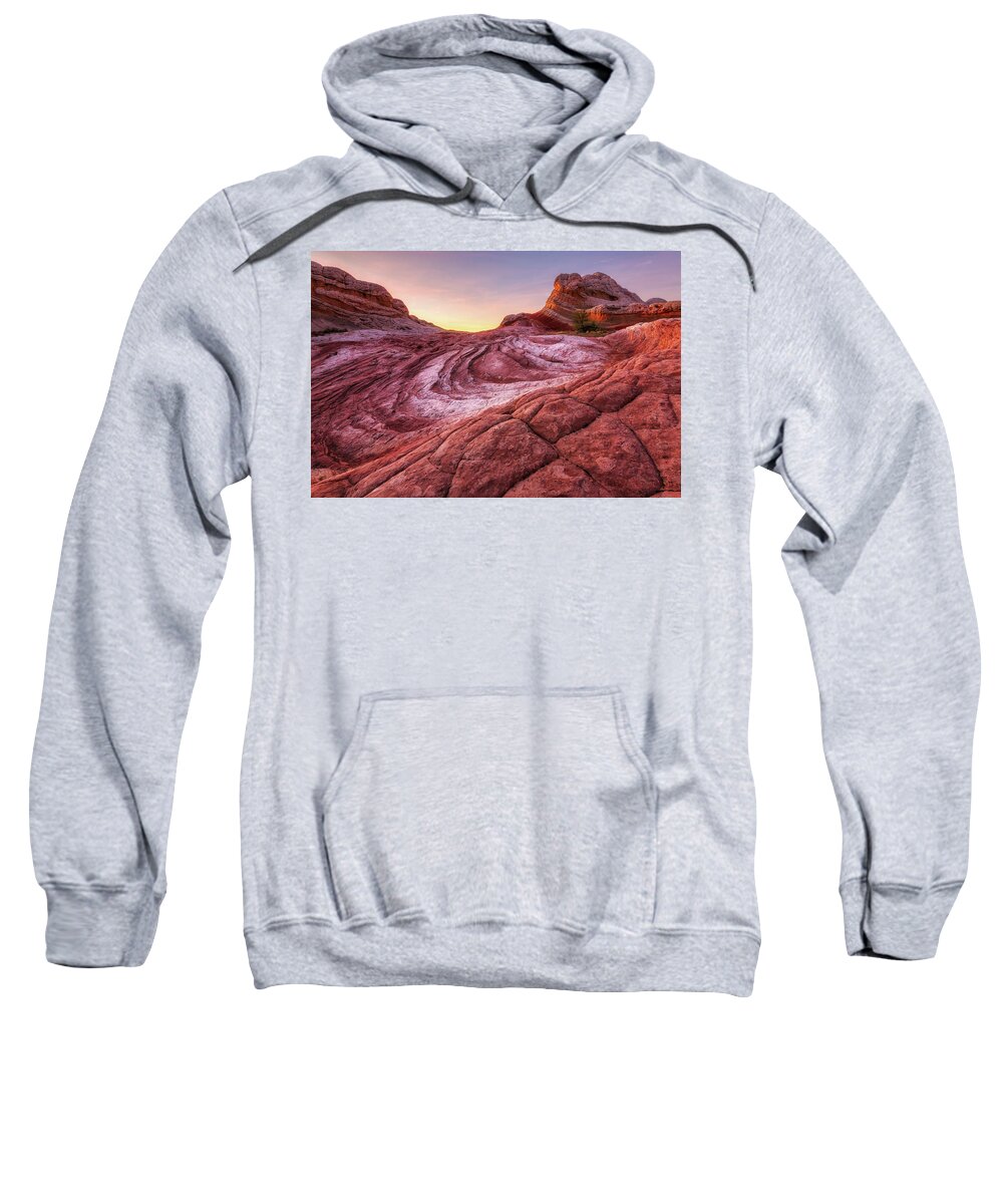 Abstract Sweatshirt featuring the photograph White Pocket-2 by Alex Mironyuk