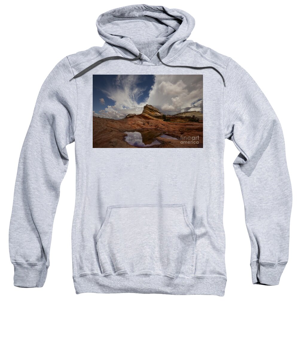 White Pockets Sweatshirt featuring the photograph White Pocket by Keith Kapple