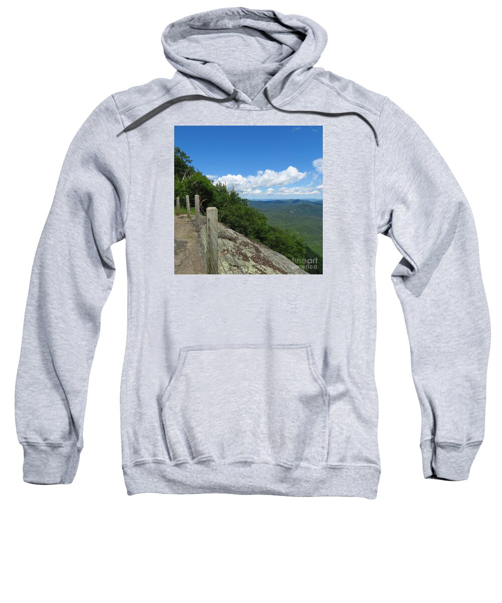 Landscape Sweatshirt featuring the photograph Whiteside Mountain View by Anita Adams