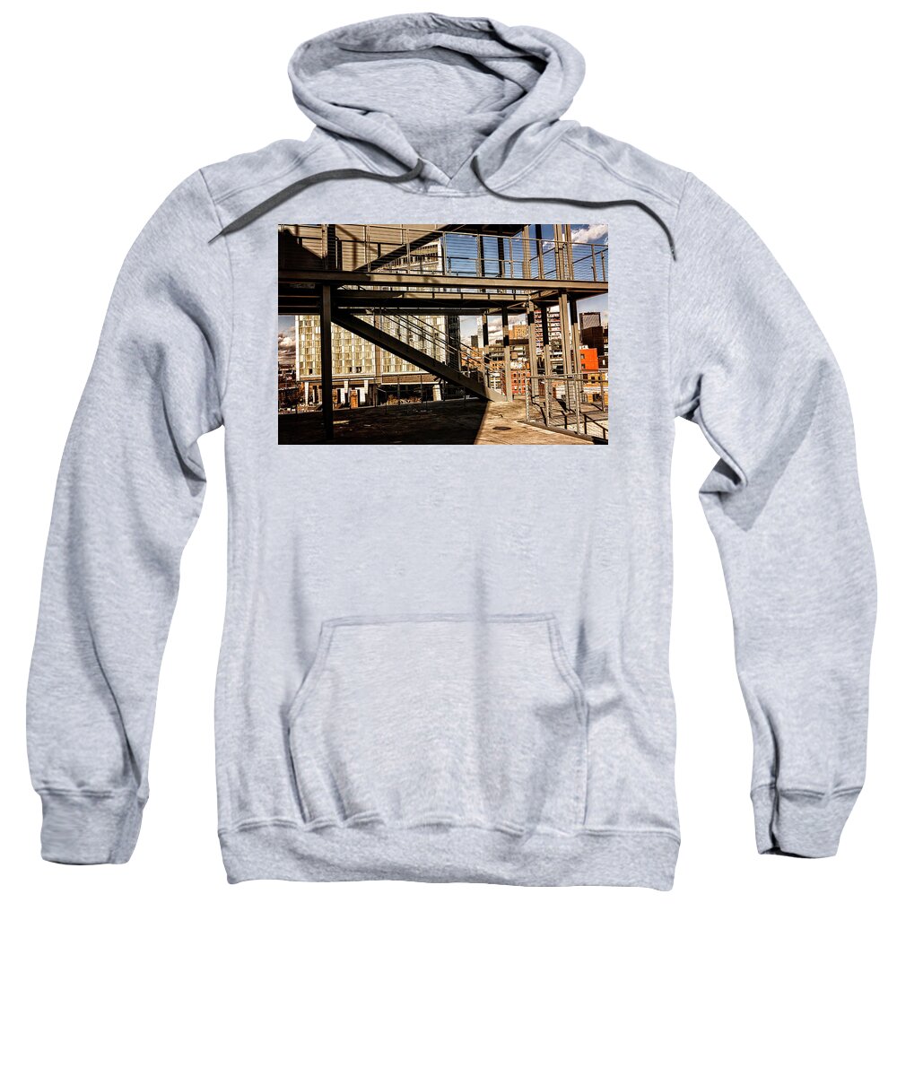 Clouds Sweatshirt featuring the photograph Whitney Terrace Grid by Frank Winters
