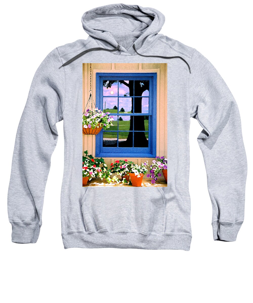 Still Life Sweatshirt featuring the photograph Window by Steve Karol