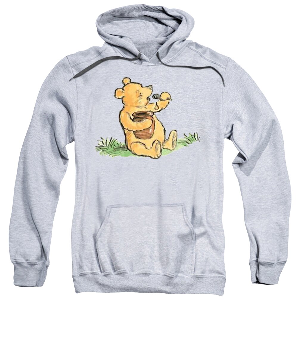 Men's Winnie the Pooh Honey and Happiness Sweatshirt - Athletic Heather -  Small