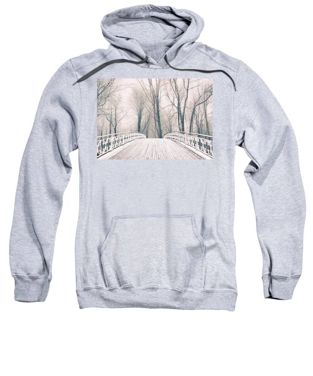 Winter Sweatshirt featuring the photograph Winter Crossing by Jessica Jenney