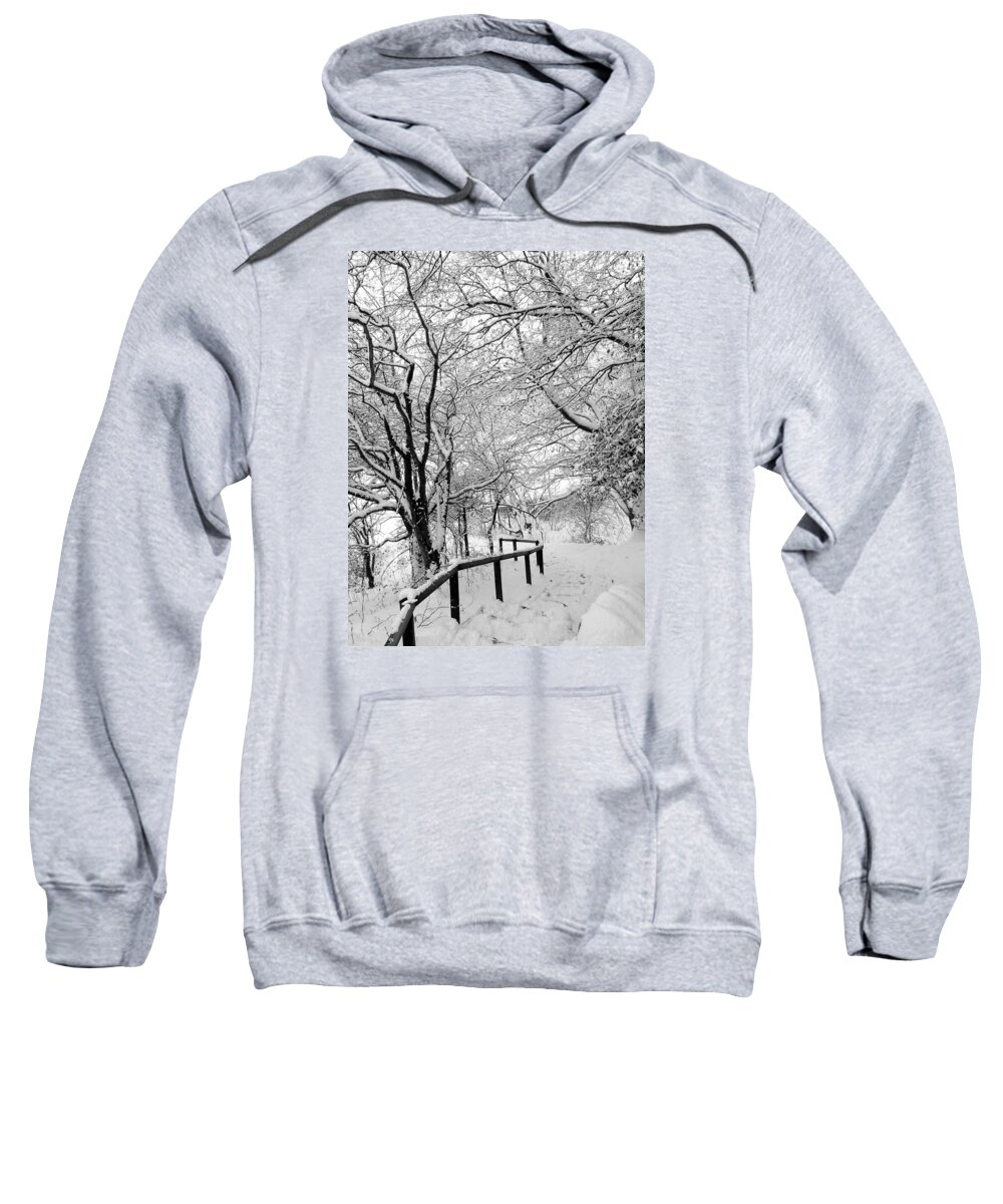 Winter Sweatshirt featuring the photograph Winter path by Lukasz Ryszka