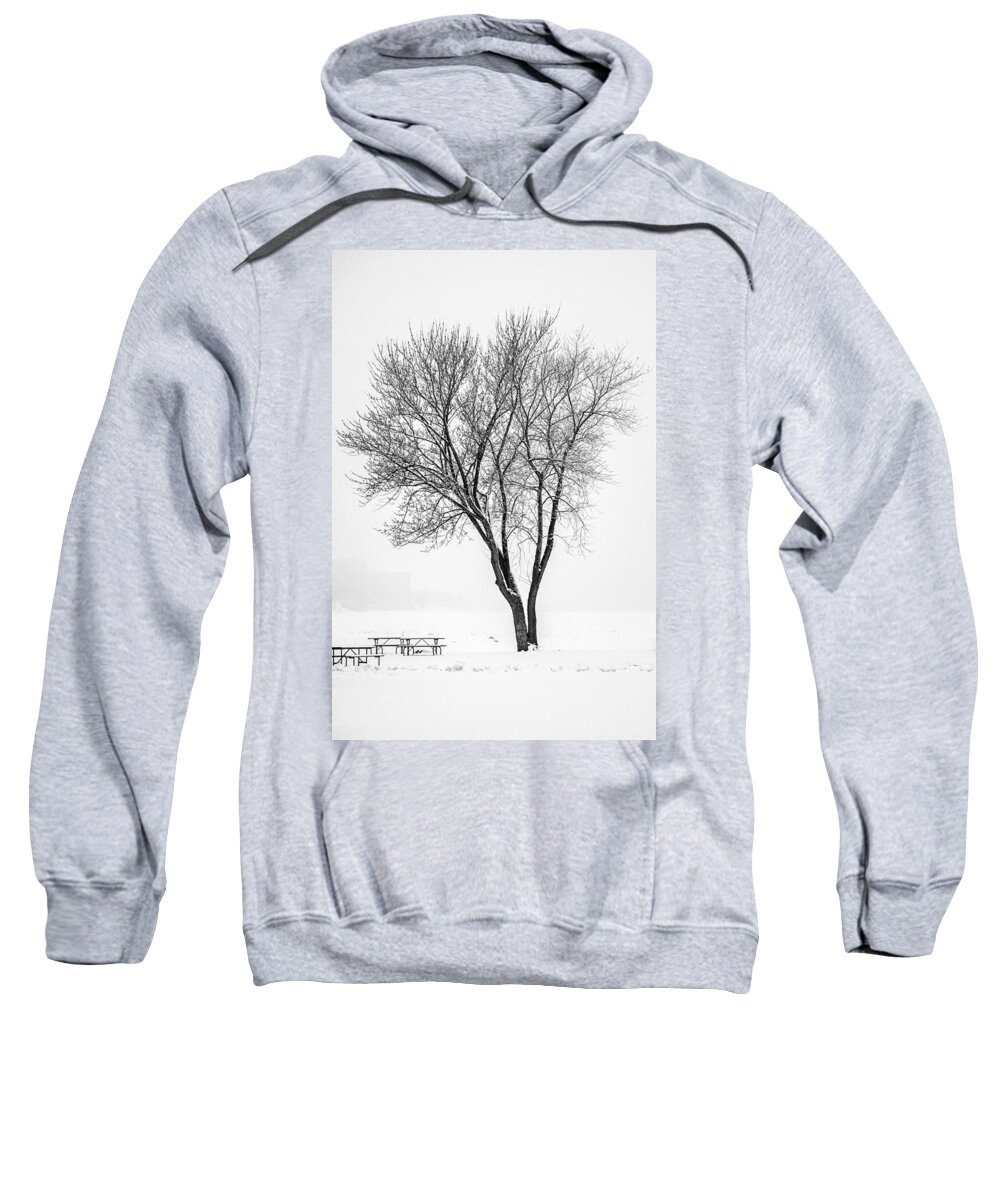 Cleveland Sweatshirt featuring the photograph Winter Solitude by Stewart Helberg