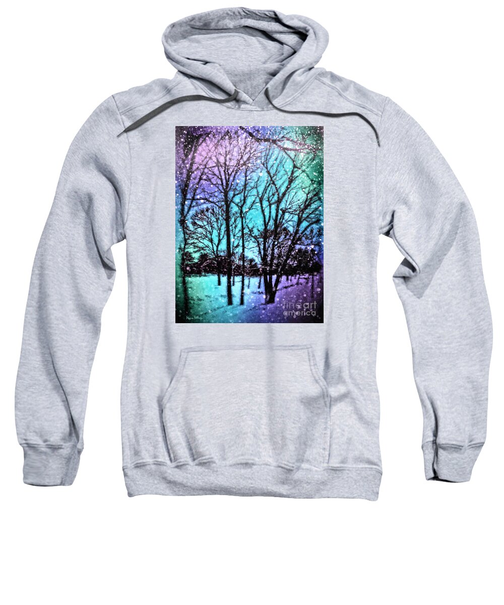 Winter Sweatshirt featuring the digital art Winter Wonderland by Alicia Hollinger