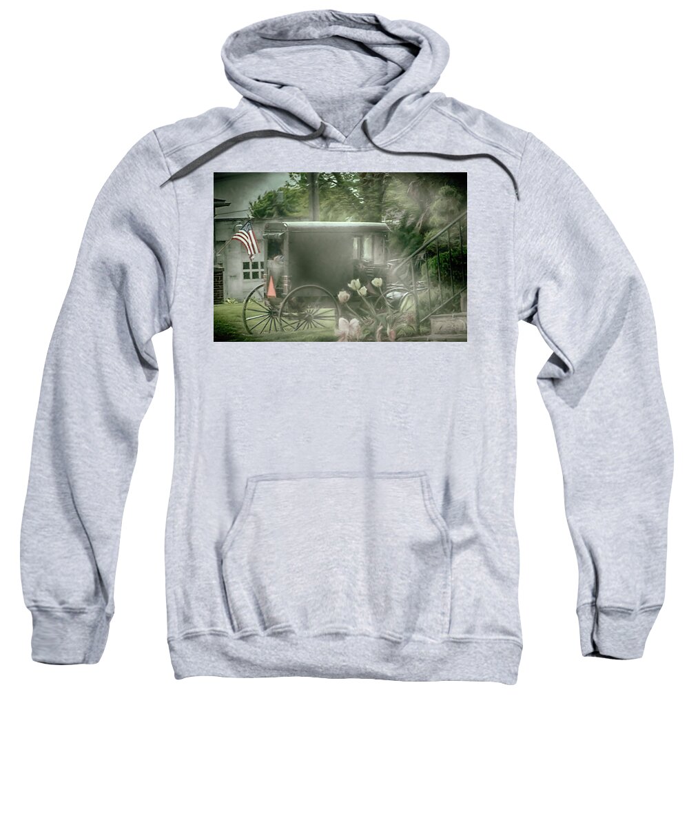 Amish Sweatshirt featuring the photograph With Deepest Sympathy by Dyle Warren