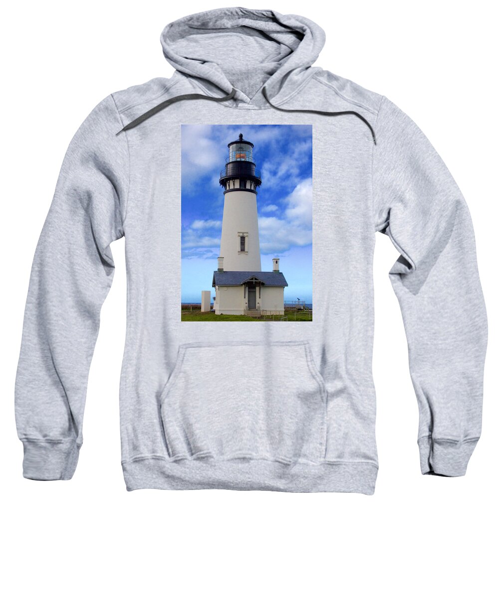 Yaquina Sweatshirt featuring the photograph Yaquina Head Lighthouse by Todd Kreuter