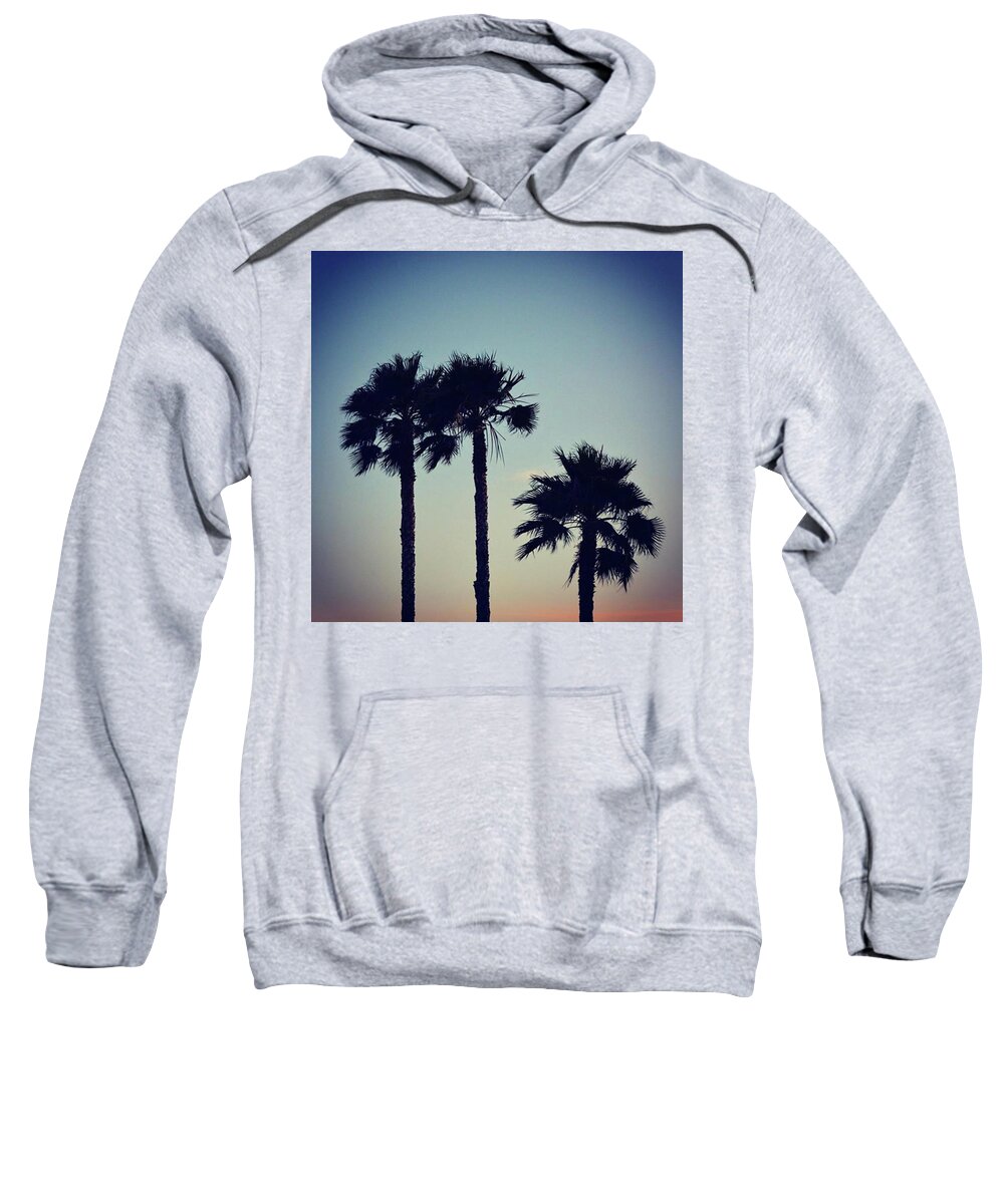 Silhouette Sweatshirt featuring the photograph Yoga Sunset by Leah McPhail