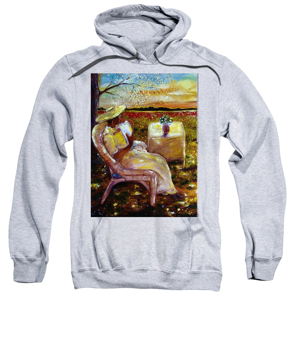 African American Art Sweatshirt featuring the painting You Beautifull by Emery Franklin