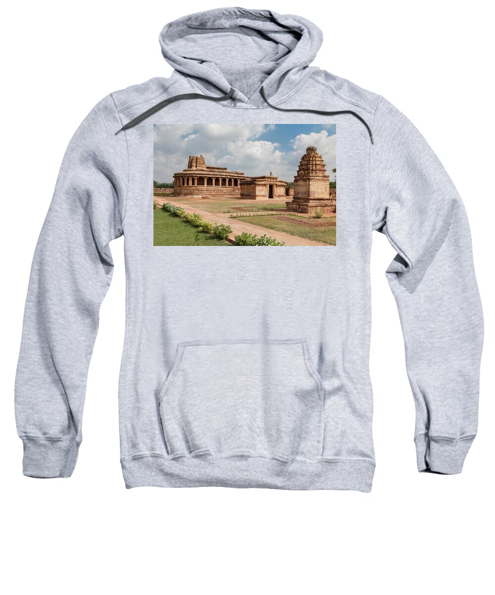 Aihole Sweatshirt featuring the photograph Aihole,Durga Temple #1 by Maria Heyens