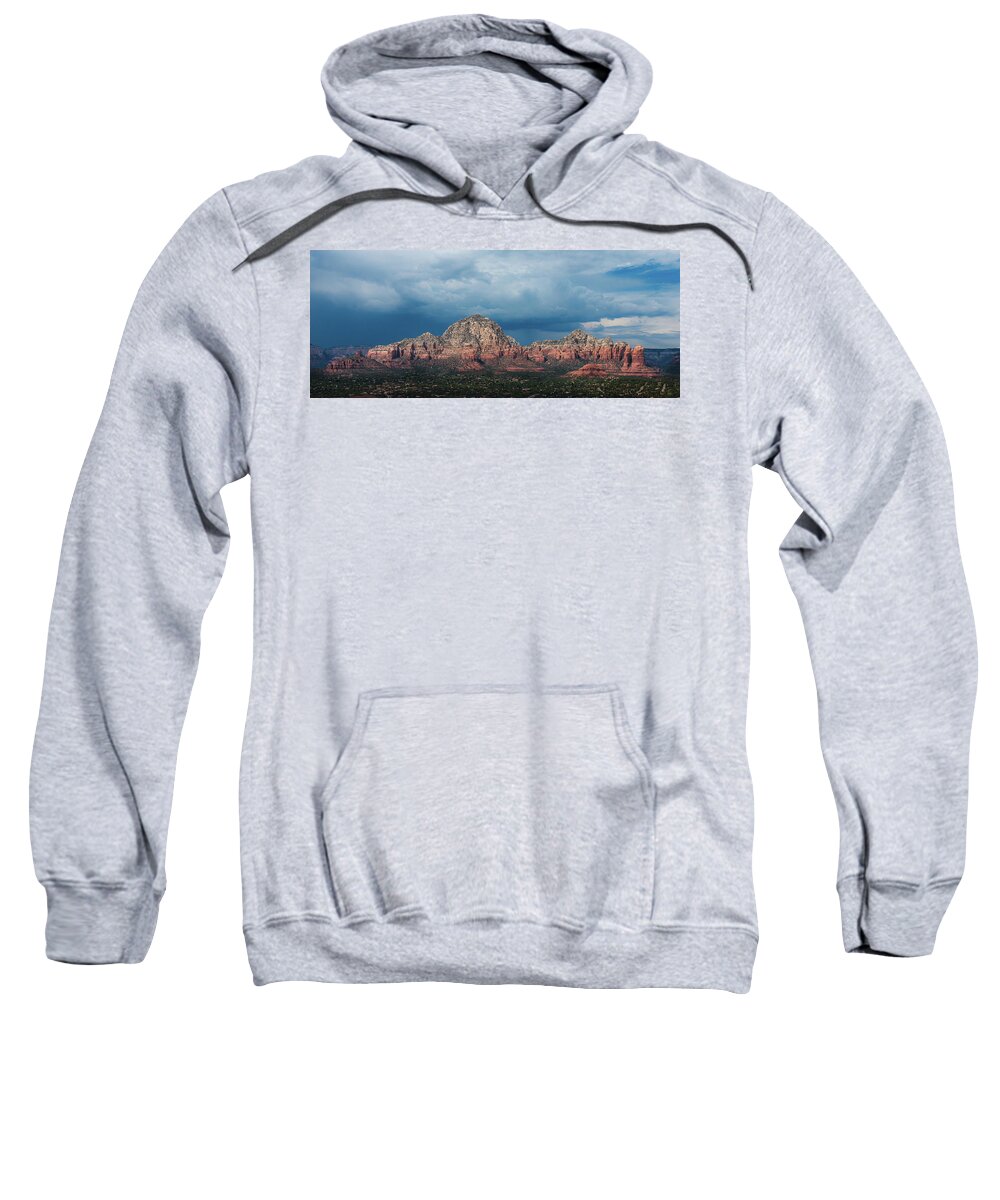 Sedona Sweatshirt featuring the photograph Approaching Storm 1301 by Kenneth Johnson