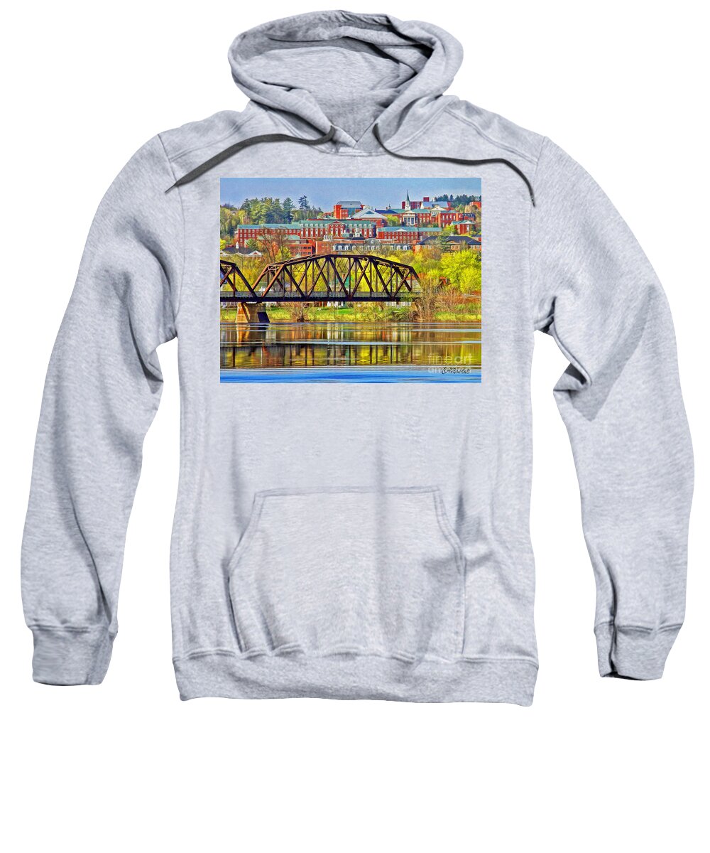 Campus Sweatshirt featuring the photograph Campus In Spring by Carol Randall