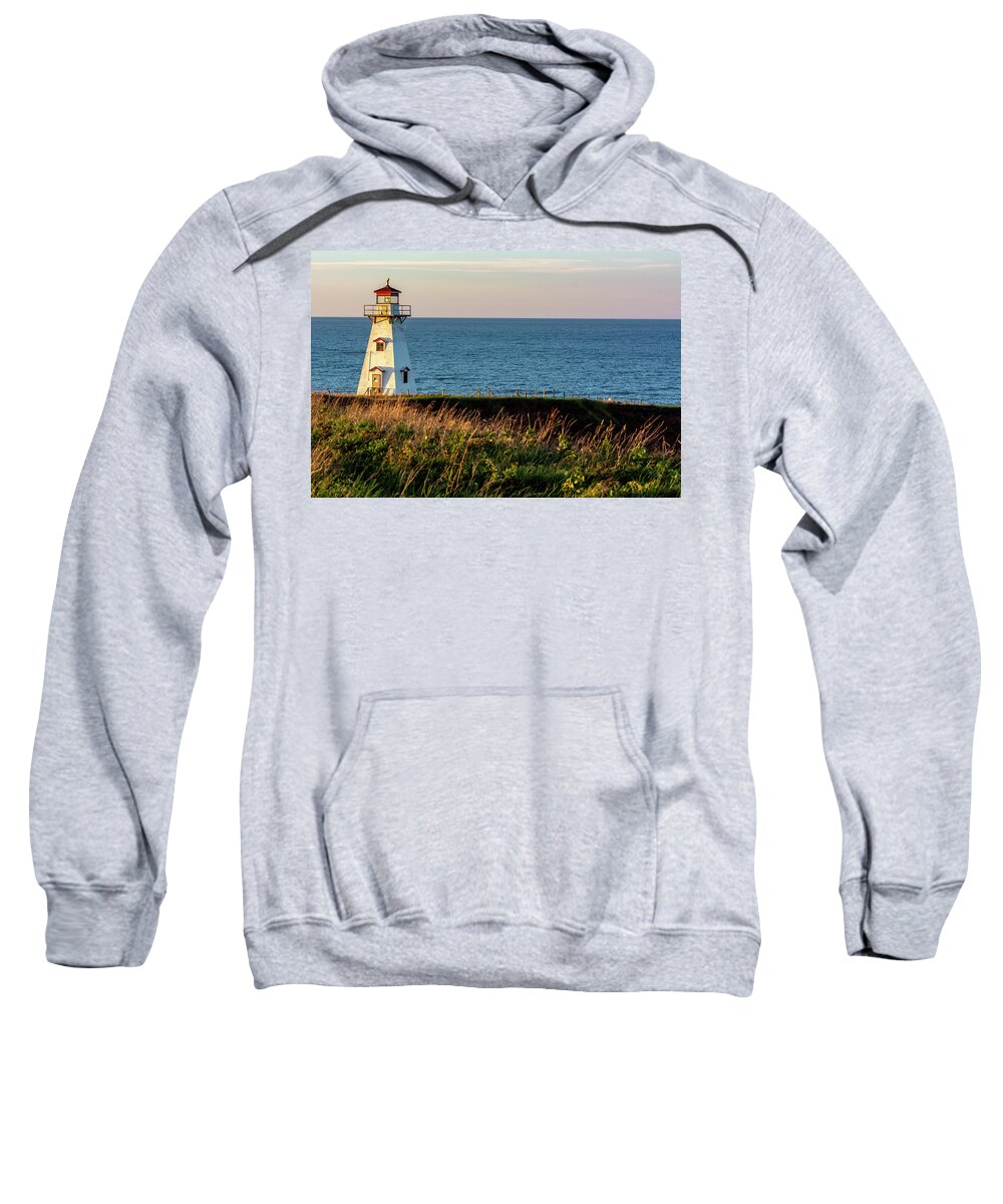 Pei Sweatshirt featuring the photograph Cape Tryon Lighthouse #2 by Douglas Wielfaert