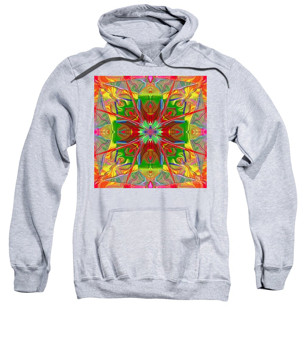 Art Sweatshirt featuring the painting Mandala 12 8 2018 #1 by Hidden Mountain