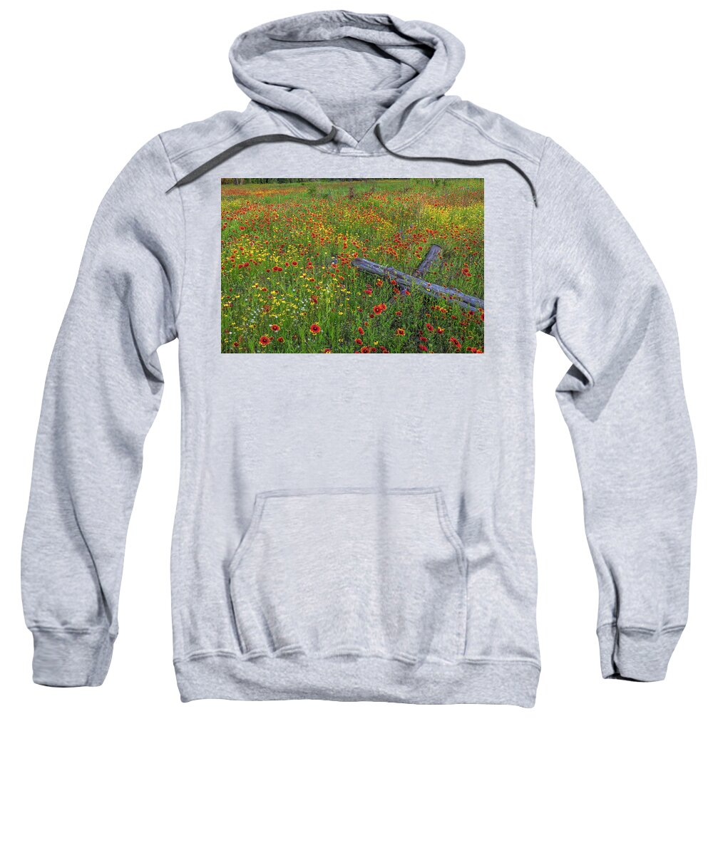 Where To Photograph Bluebonnets Sweatshirt featuring the photograph Old Rugged Cross #2 by Johnny Boyd
