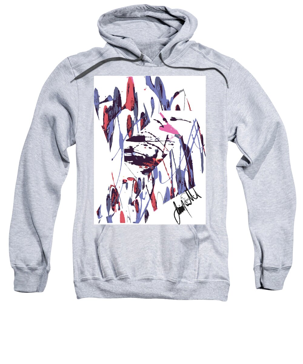  Sweatshirt featuring the digital art The Time #1 by Jimmy Williams