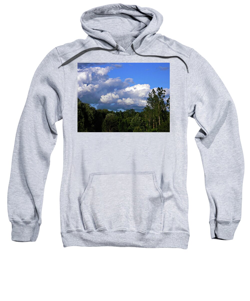 These Clouds Sweatshirt featuring the photograph These Clouds 4 #1 by Cyryn Fyrcyd