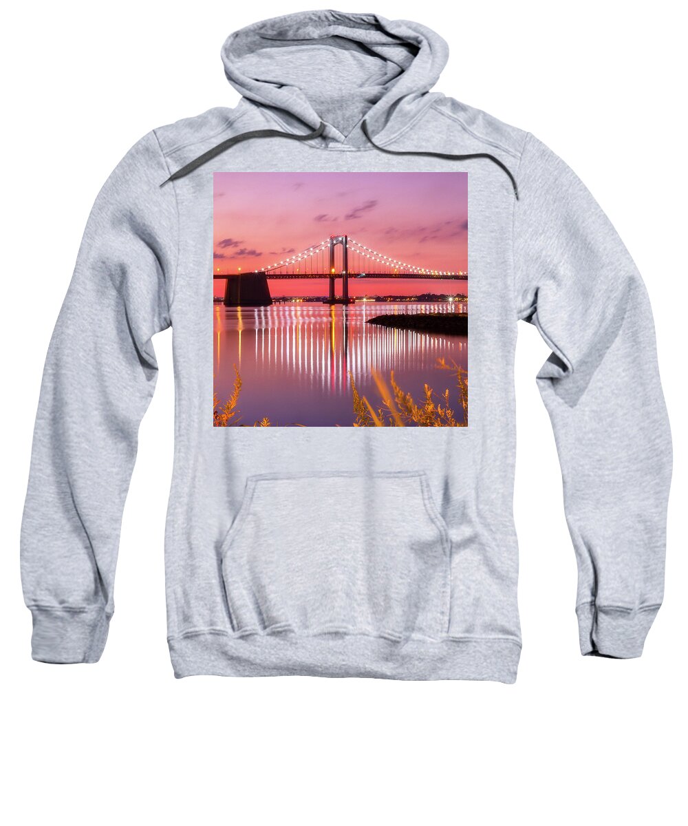 Bridge Sweatshirt featuring the photograph Throgs Neck Bridge #1 by John Randazzo