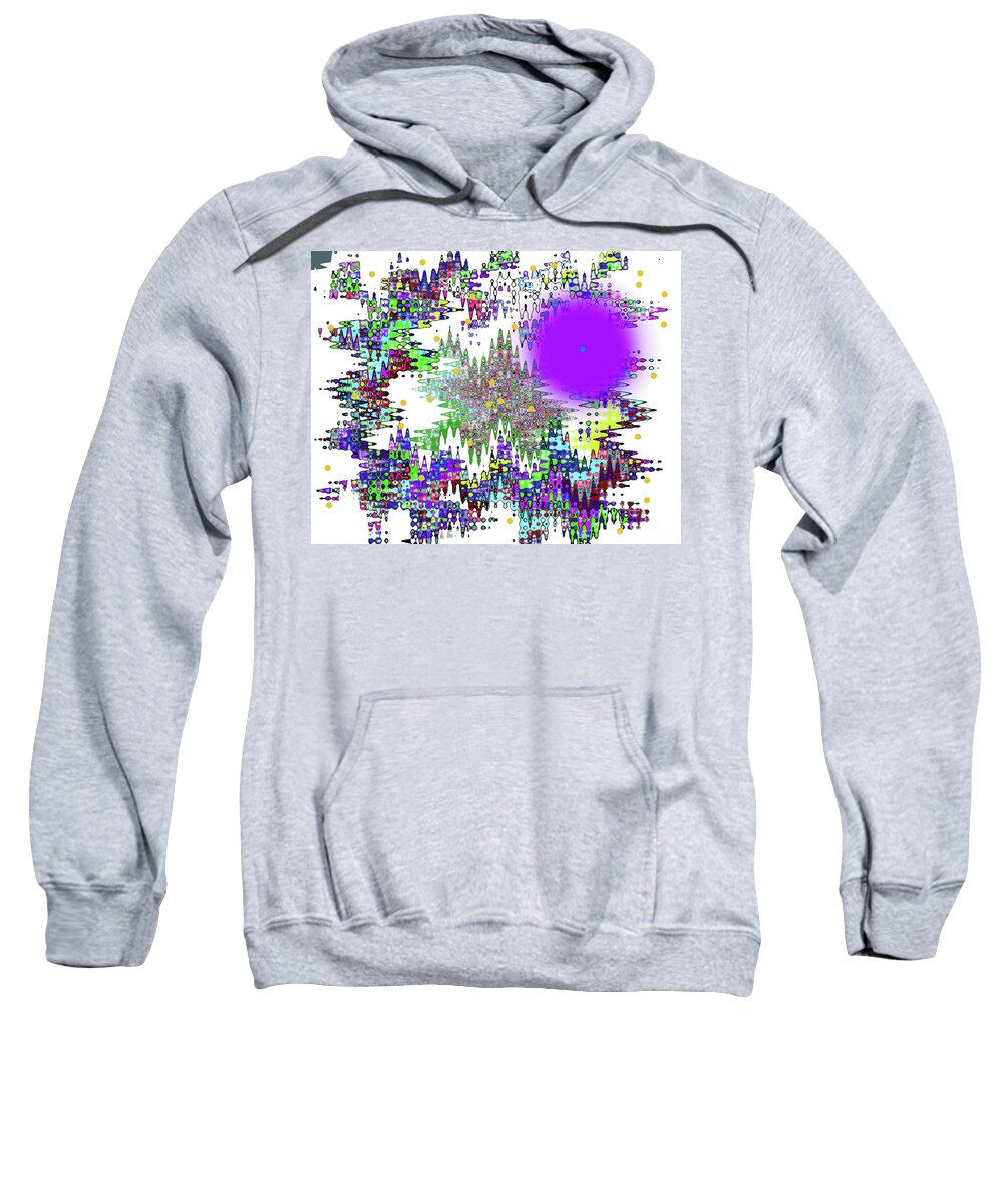 Walter Paul Bebirian Sweatshirt featuring the digital art 12-10-2008zabcdefg by Walter Paul Bebirian