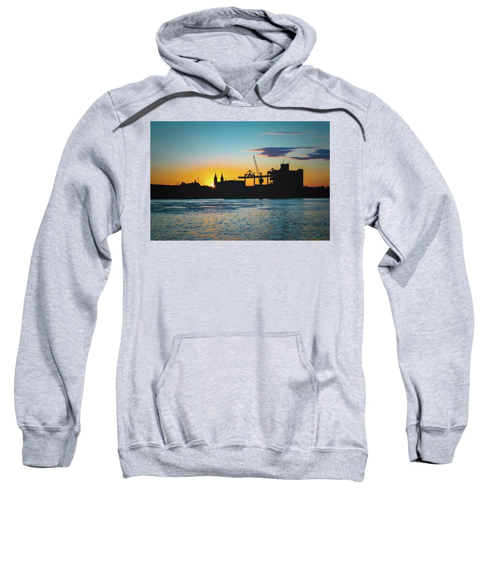 Worms Sweatshirt featuring the photograph Sunset in Worms #3 by Marc Braner