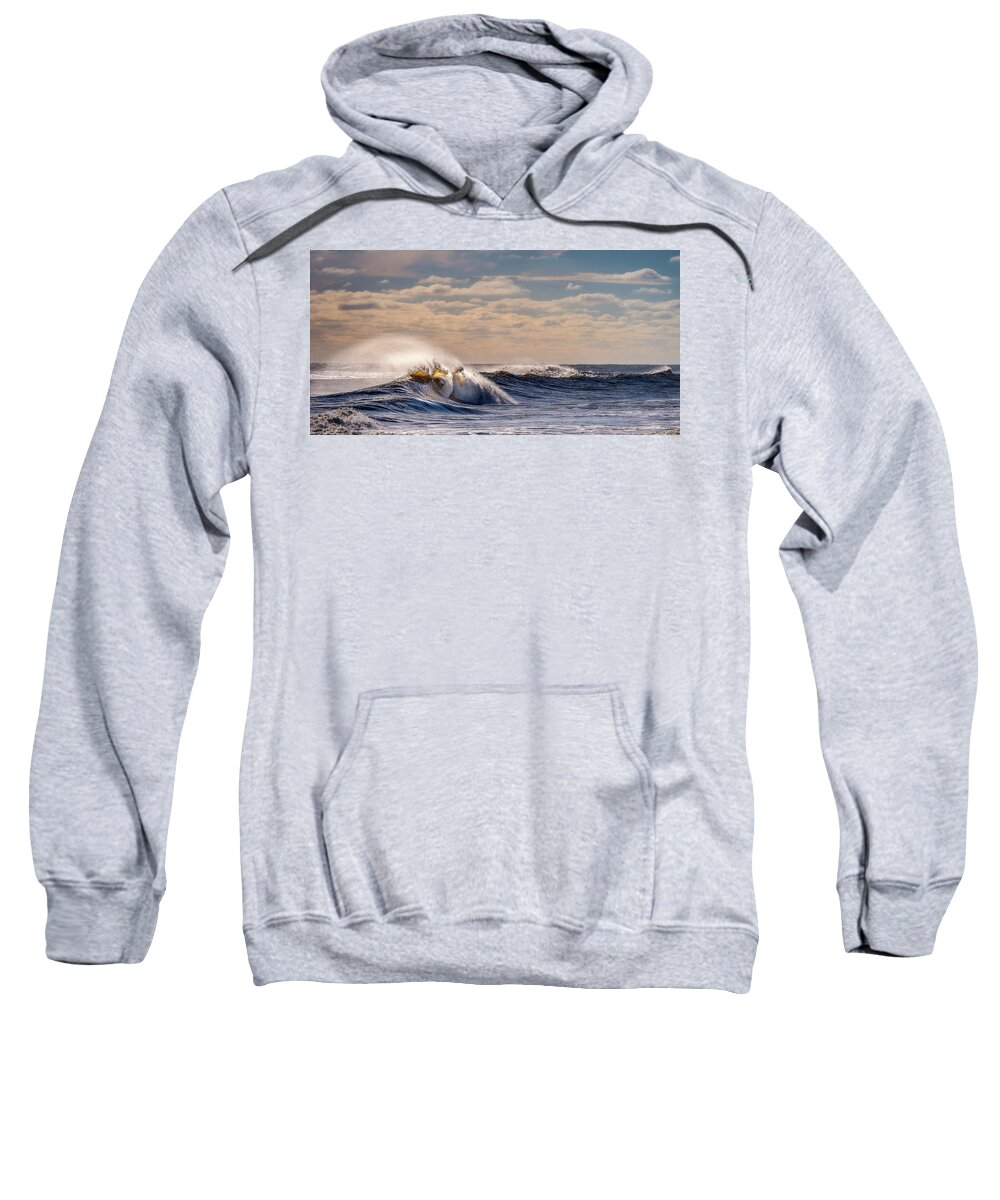 Beach Sweatshirt featuring the photograph Wave #2 by John Randazzo