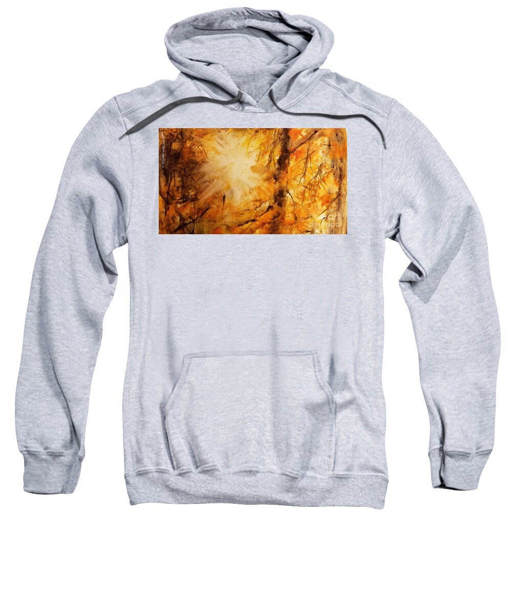 #28 2019 Sweatshirt featuring the painting #28 2019 #28 by Han in Huang wong