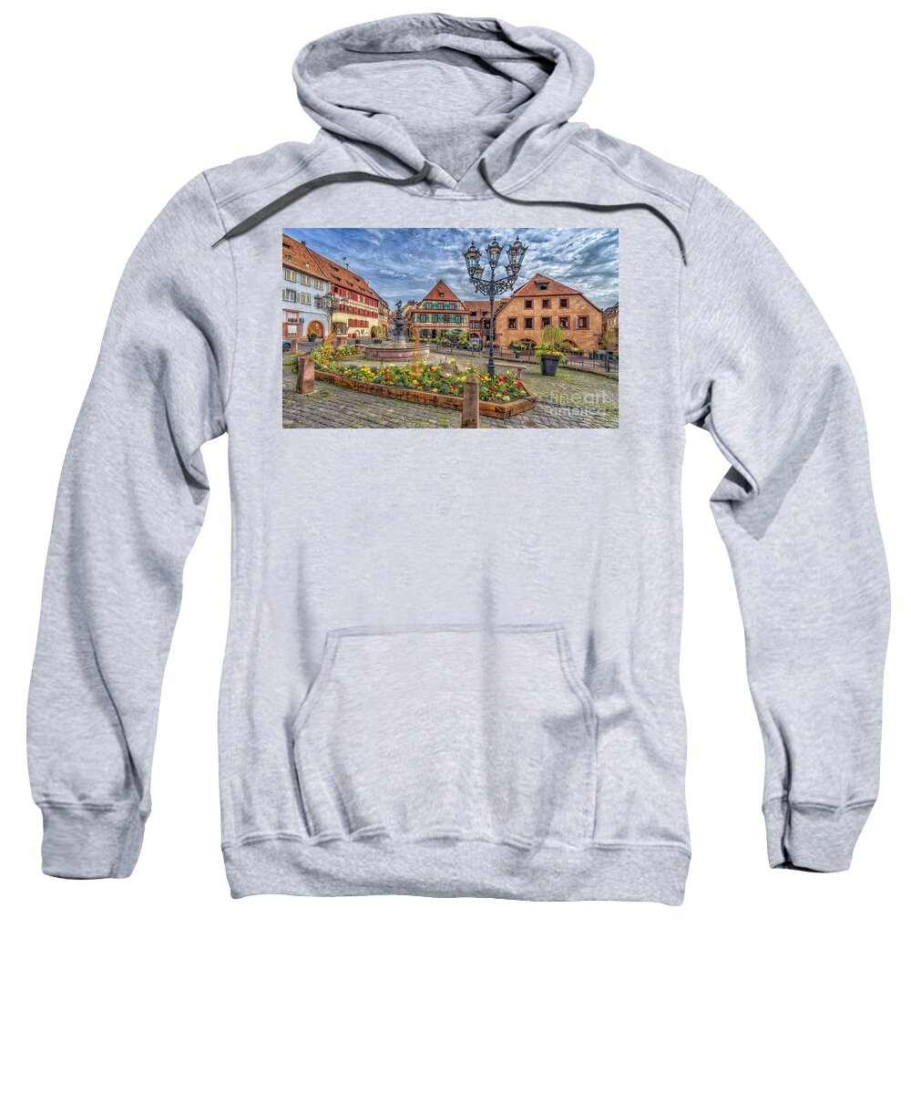 Barr Sweatshirt featuring the photograph Historical gems in the Alsace #2 by Bernd Laeschke