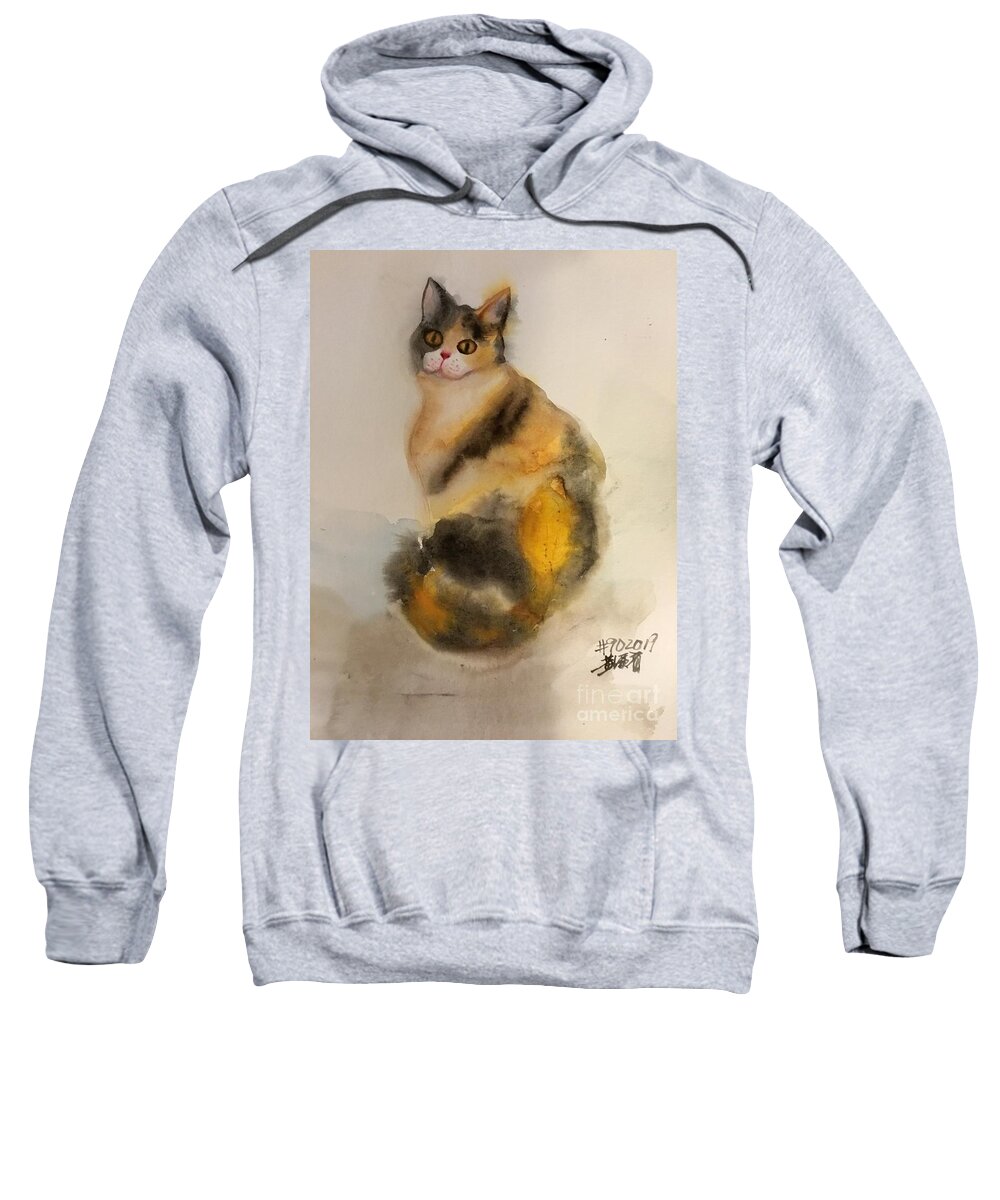 #892019 Sweatshirt featuring the painting #892019 #892019 by Han in Huang wong