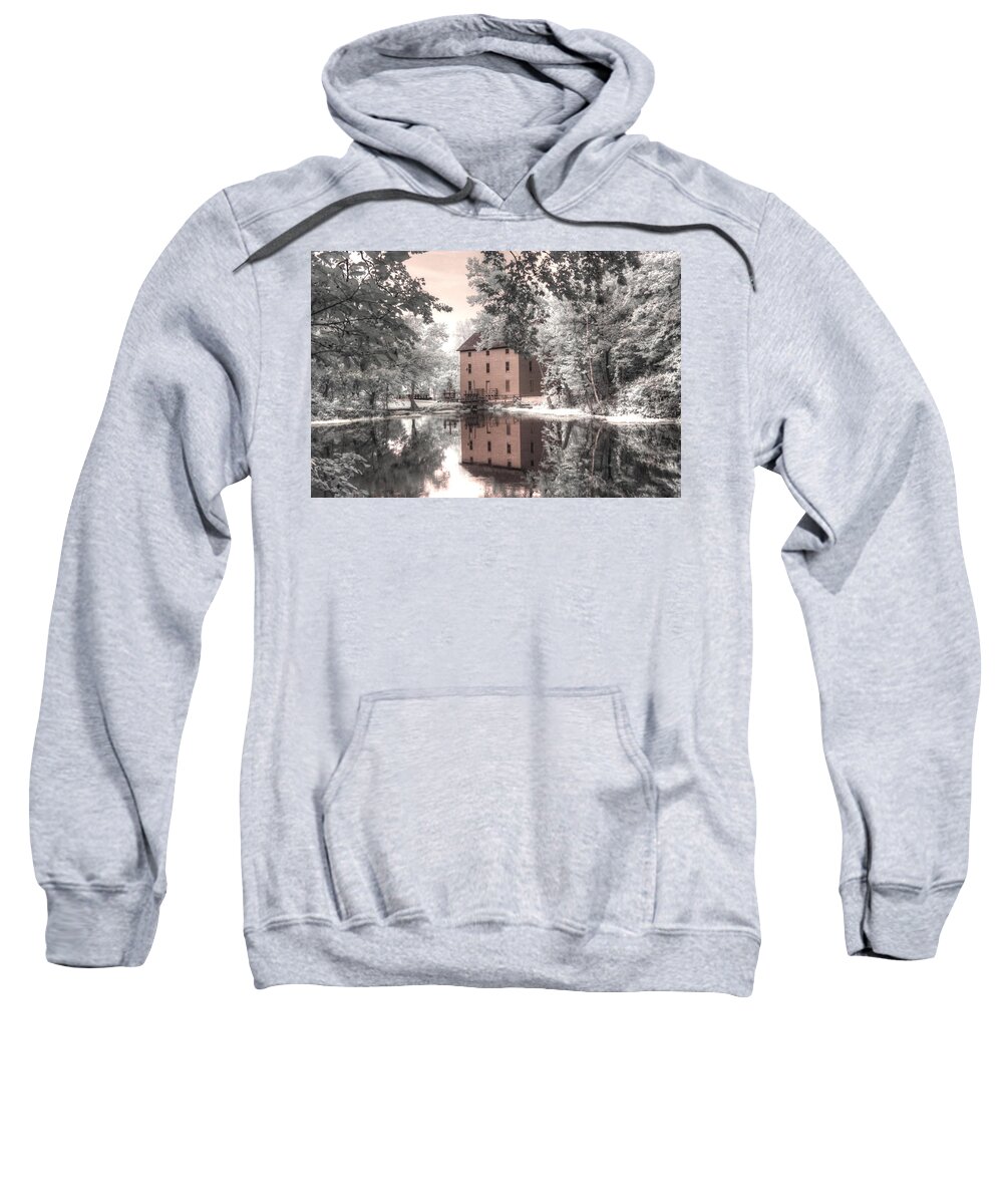 Alley Springs Sweatshirt featuring the photograph Alley Springs Ozarks National Scenic Riverway infrared by Jane Linders