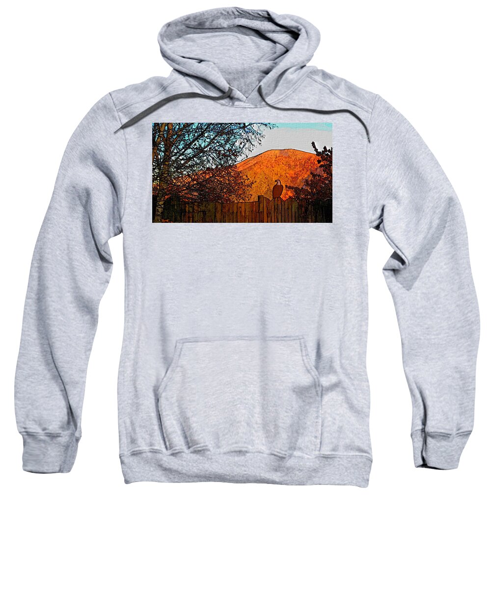 Sunset Sweatshirt featuring the photograph Alpine Glow by Robert Bissett