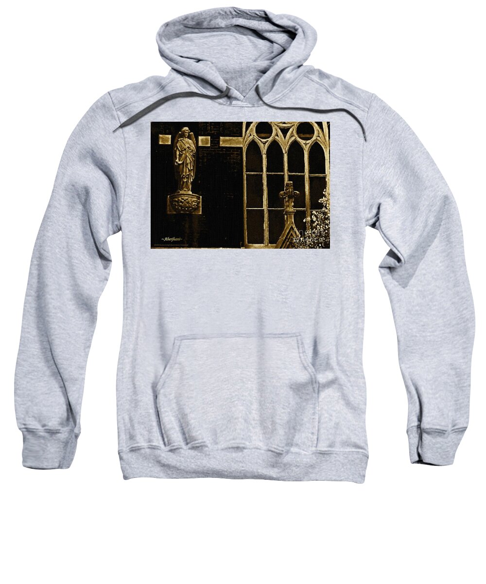 Architectures Of Multicultural Faith And Devotion Sweatshirt featuring the mixed media Angelic Disposition Number 1 by Aberjhani
