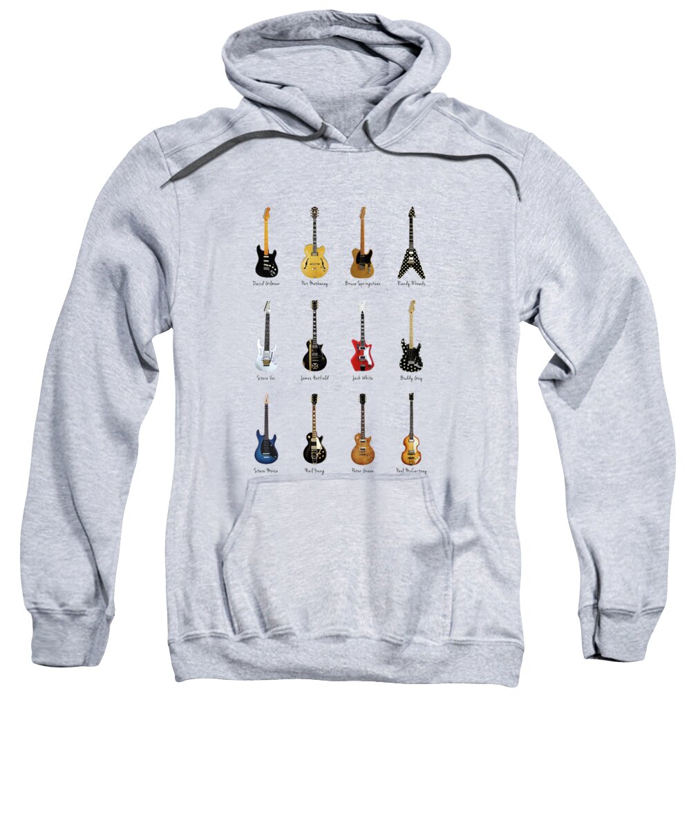 Fender Stratocaster Sweatshirt featuring the photograph Guitar Icons No2 by Mark Rogan