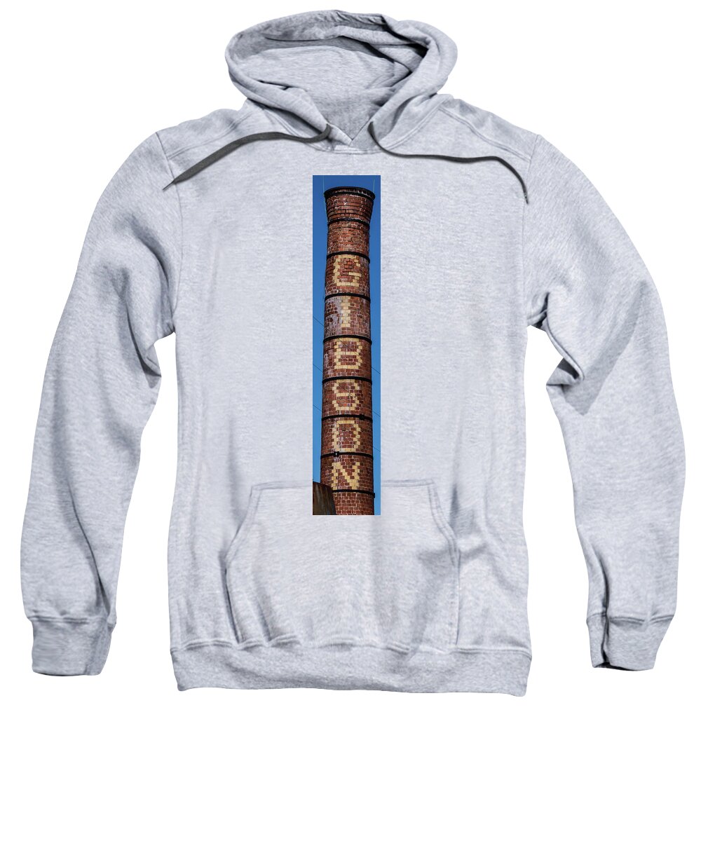 Guitar Sweatshirt featuring the photograph The Gibson Smokestack by William Christiansen