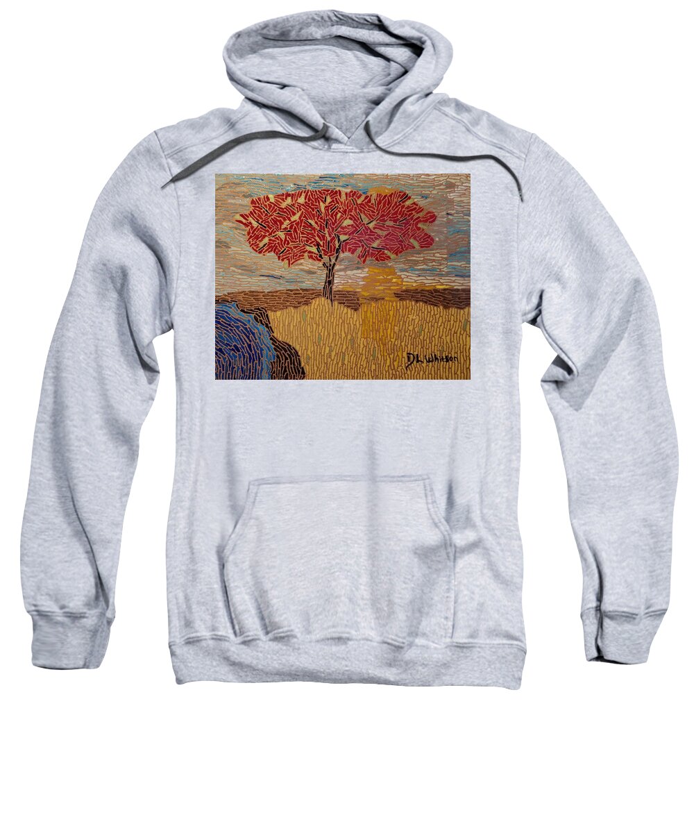 Autumn Sweatshirt featuring the painting Autumn-4 Seasons by DLWhitson