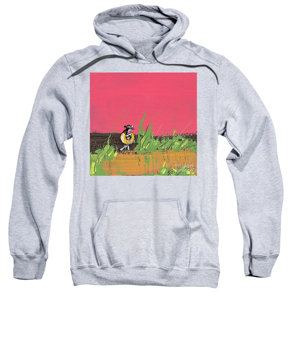 Girl Sweatshirt featuring the painting Beach Day 3 by Patty Donoghue