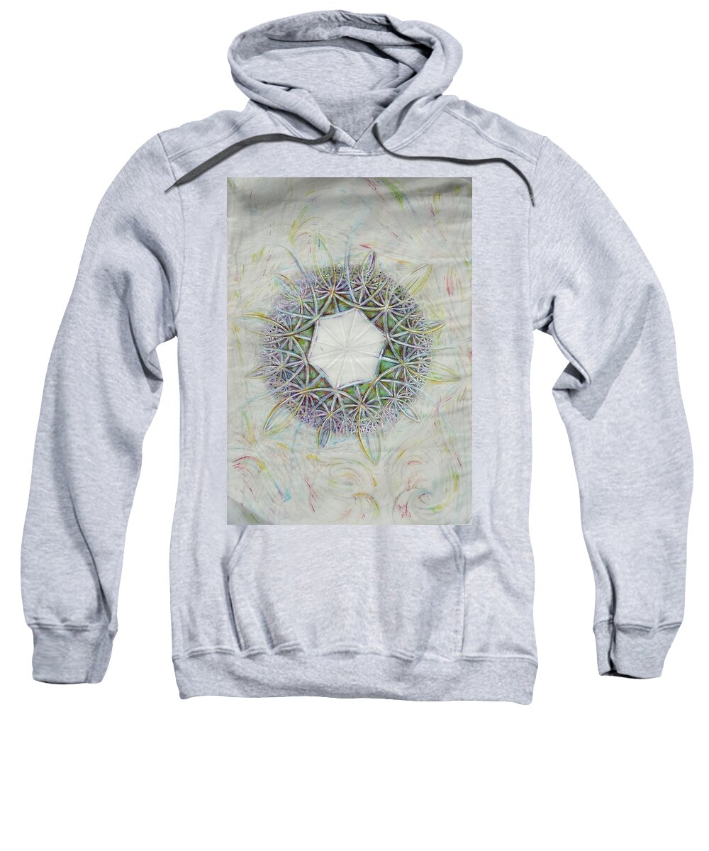 Poincare's Disk Sweatshirt featuring the painting Bend by Jeremy Robinson