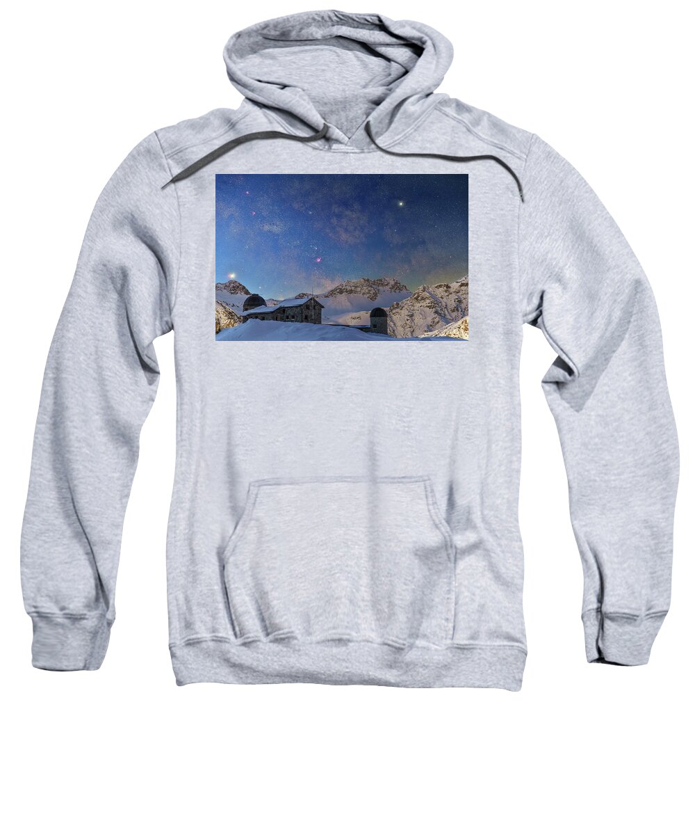 Mountains Sweatshirt featuring the photograph Blue Core by Ralf Rohner