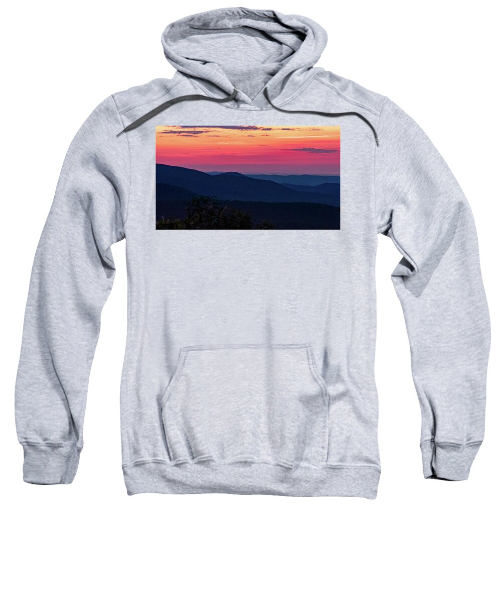 Blue Ridge Sweatshirt featuring the photograph Blue Ridge Sunrise by Minnie Gallman