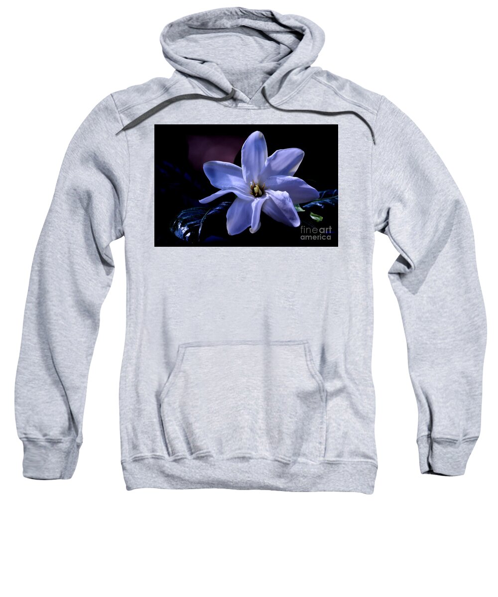 Flower Sweatshirt featuring the photograph Blue Spell by Lorenzo Cassina