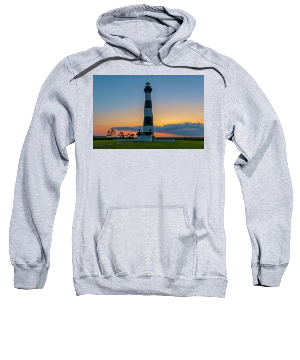 Outer Banks Sweatshirt featuring the photograph Bodie Island Lighthouse, Hatteras, Outer Bank by Cindy Lark Hartman