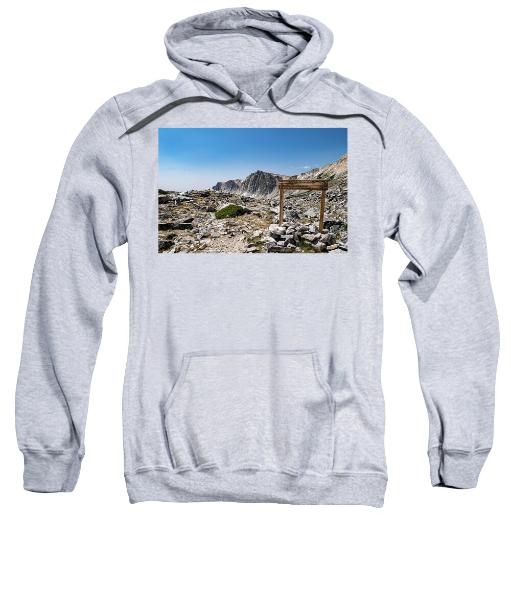 Landscape Sweatshirt featuring the photograph Crossroads at Medicine Bow Peak by Nicole Lloyd