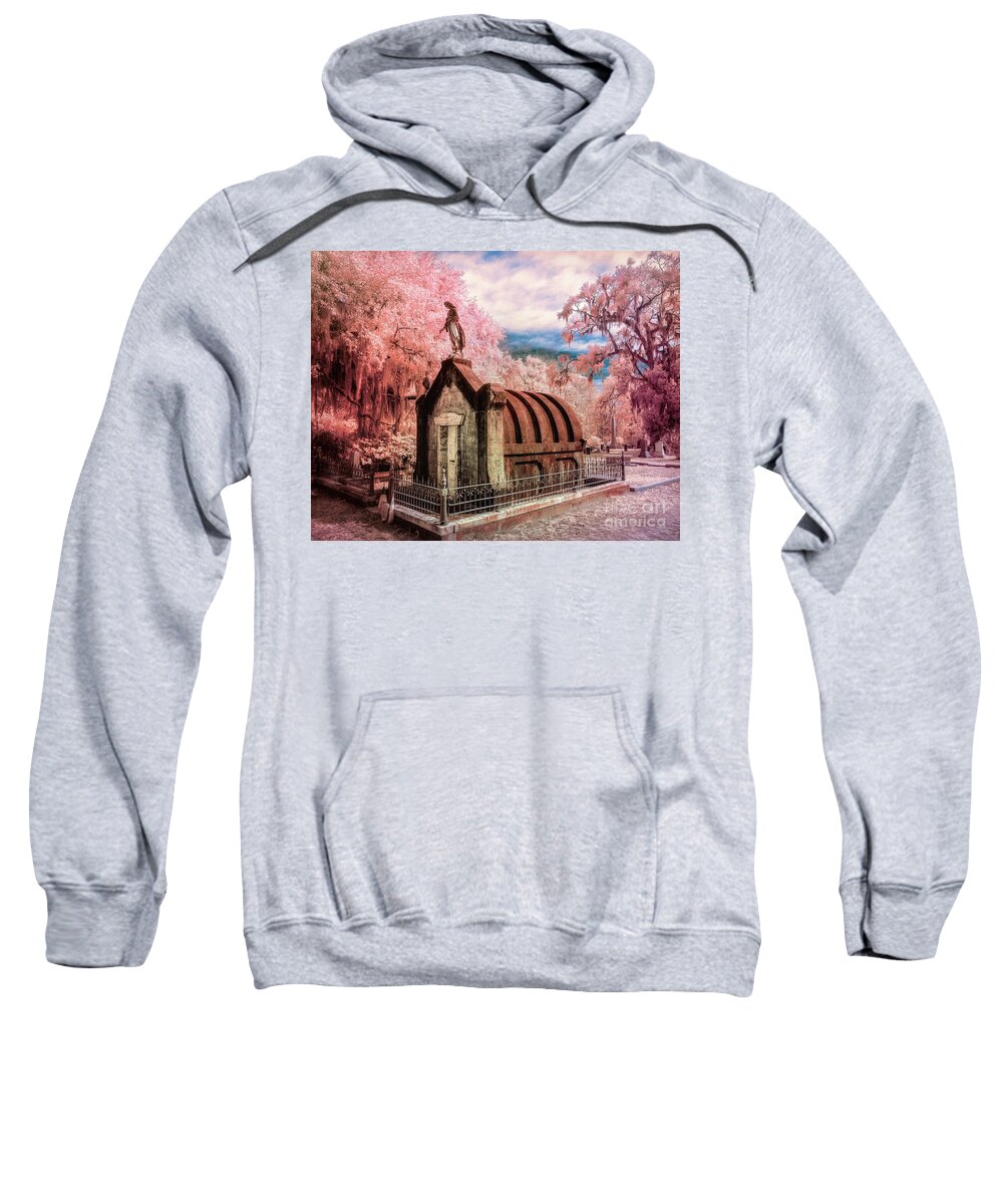 Georgia Sweatshirt featuring the photograph Crypt faux color by Izet Kapetanovic