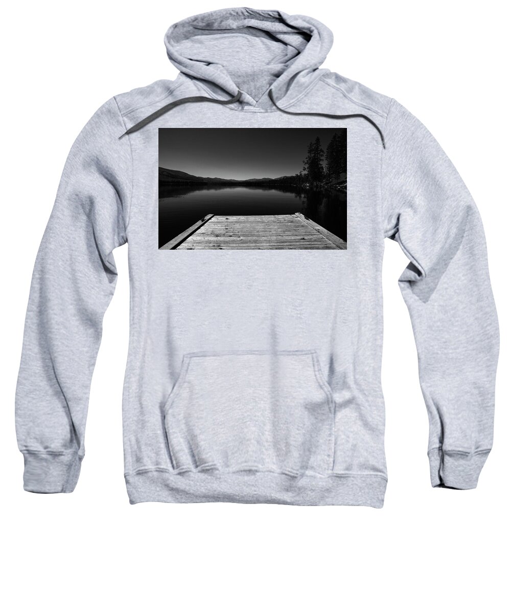 Water Sweatshirt featuring the photograph Dock At Dusk by Tom Gresham