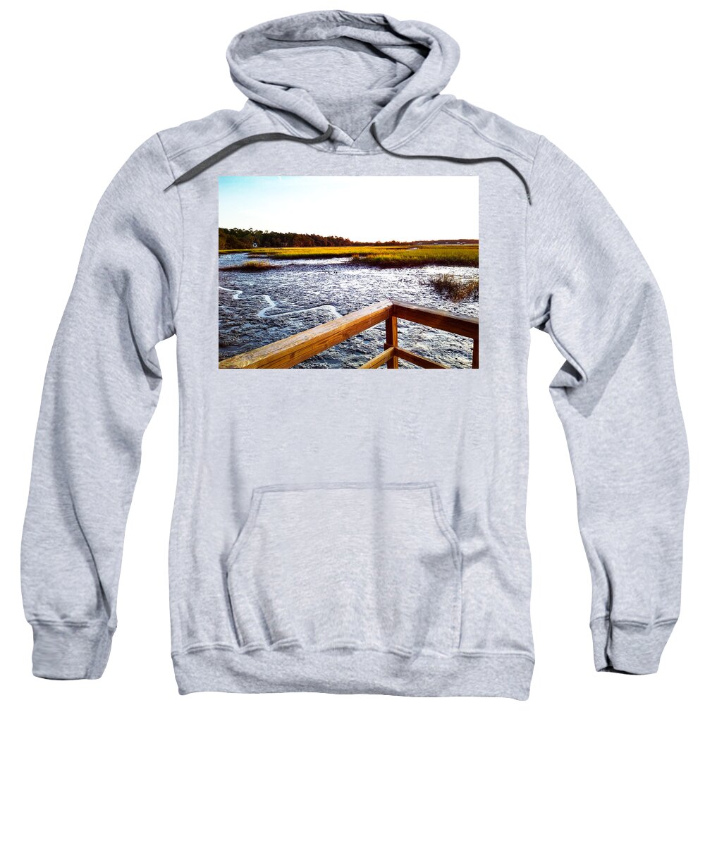 Dock Sweatshirt featuring the photograph Dock Point by Robert Knight