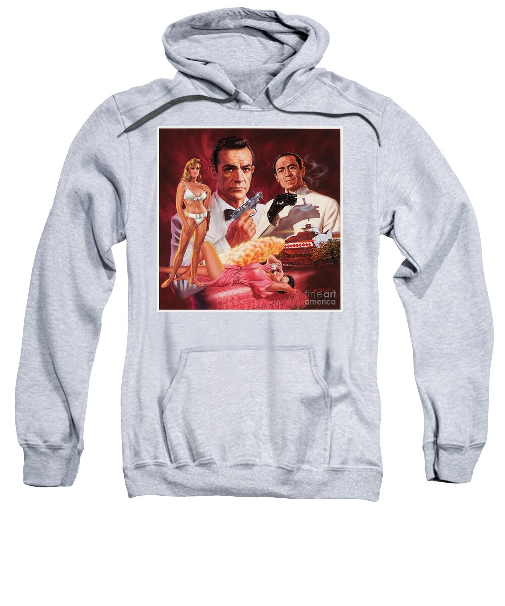 James Bond Sweatshirt featuring the painting Dr. No by Dick Bobnick