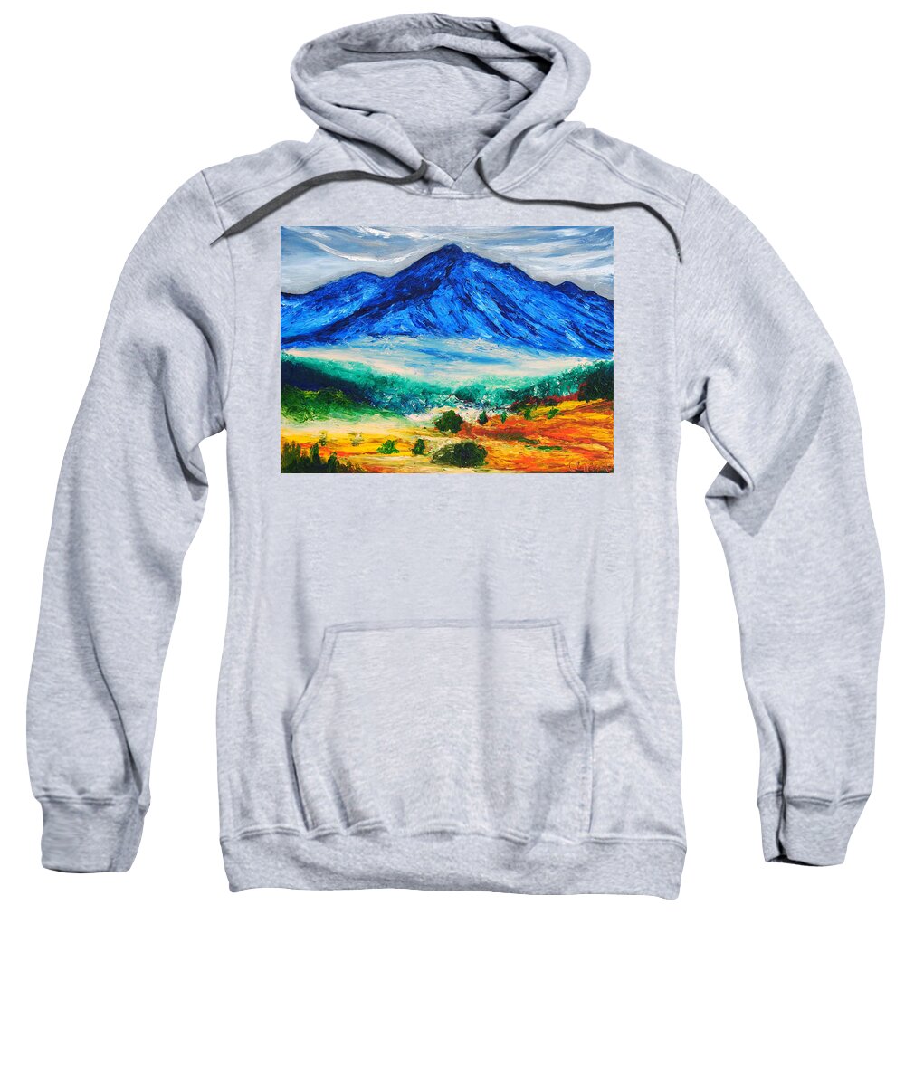 Nevado Sweatshirt featuring the painting El Nevado de Toluca by Chiara Magni