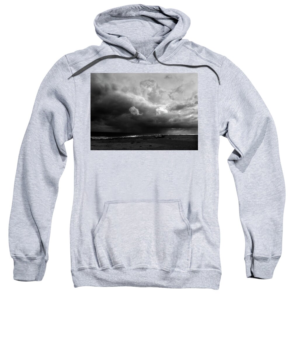 Storm Sweatshirt featuring the photograph Waiting for the Storm by Alina Oswald