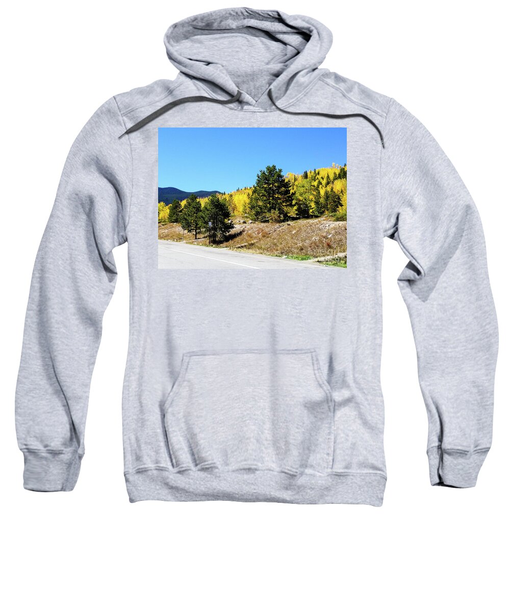 Breckenridge Sweatshirt featuring the photograph Fall in Colorado by Elizabeth M